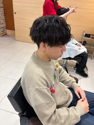 パーマ メンズ 💈メンズパーマ カラー💈momoのヘアスタイル