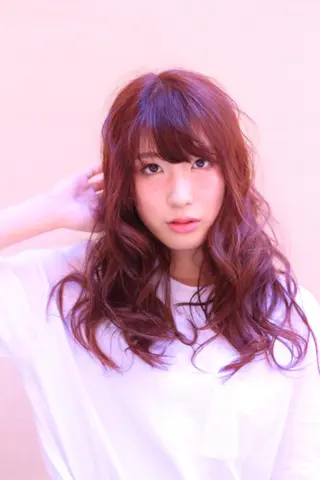 ミディアム セミロング カラー パーマ 縮毛矯正×髪質改善 店長　DAITOのヘアスタイル
