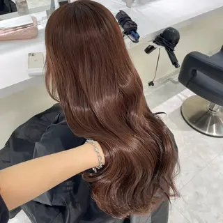 カラー 🤍ブリーチなし ブラウンhimi🤍のヘアスタイル