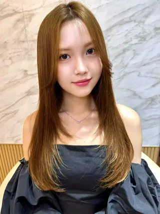 ロング カラー 韓国ヘア♡おくれ毛♡ ボブ♡sayakaのヘアスタイル