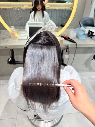 ロング レイヤー/縮毛矯正 のマスター【タケル】のヘアスタイル