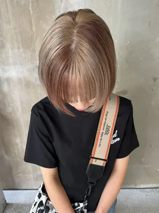 ショート カラー ハイトーン/ショート 村上淳乃🐥のヘアスタイル