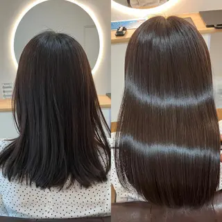 ロング カラー ヘアアレンジ キッズ 横浜関内髪質改善 re:Magoのヘアスタイル