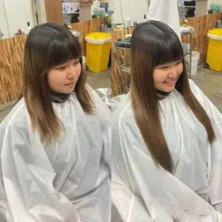 ロング カラーモデル募集 吉原佳穂💗のヘアスタイル