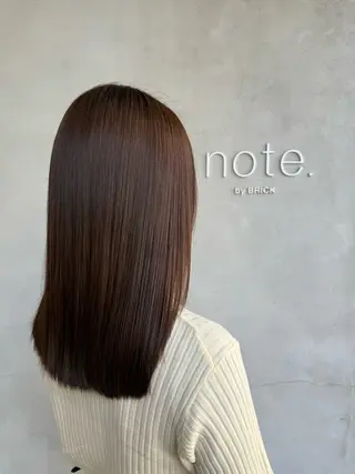 ミディアム カラー miyu .のヘアスタイル