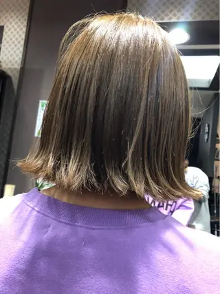 ミディアム カラー pep natsumiのヘアスタイル