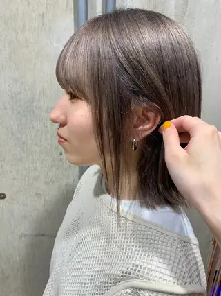 ショート カラー 🪿透明感/艶カラー ﾜﾀﾅﾍﾞｱｵｲのヘアスタイル