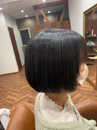 ショート パーマ 【似合わせカット 】🦋岩崎 美保🐾のヘアスタイル