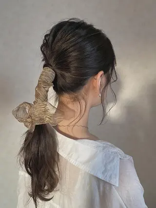 ロング ヘアアレンジ 💖オタク美容師 ꒰ঌ♡モモ♡໒꒱のヘアスタイル