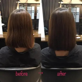 ミディアム 縮毛矯正&髪質改善 MAILHAIRのヘアスタイル