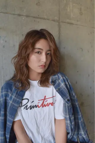 ミディアム カラー ✨髪質改善縮毛矯正✨ 宇田川修平のヘアスタイル