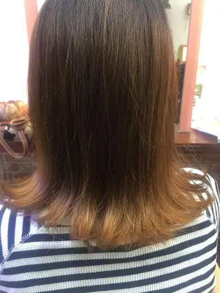 ミディアム カラー 桧山 真のヘアスタイル