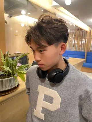 パーマ メンズ 🌻おおとみはな/ レイヤー/Wカラ🌻のヘアスタイル