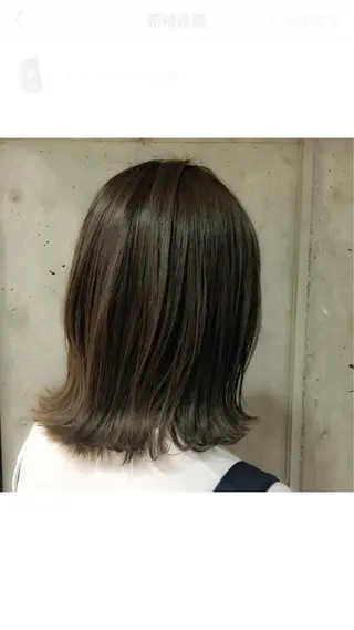 ミディアム 中川 結のヘアスタイル
