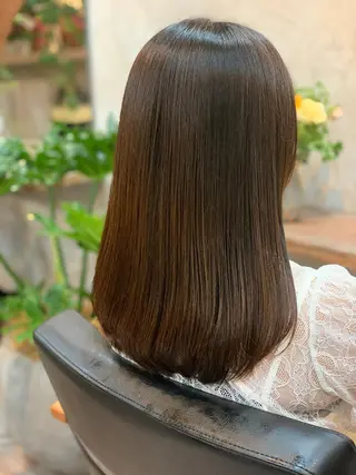 ミディアム カラー 榎本 稔久のヘアスタイル