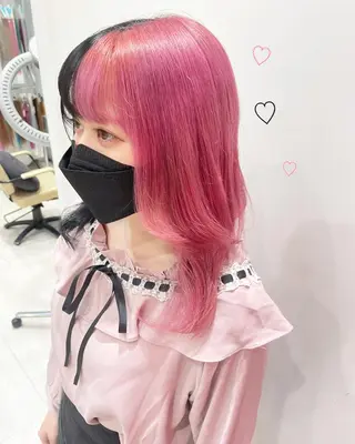 セミロング カラー 新宿駅近♡個室 ♡関口三都季🌜のヘアスタイル