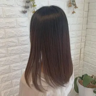 ロング ⟡.·韓国ヘア*.゚ 室岡 咲希のヘアスタイル