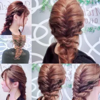 セミロング カラー ヘアアレンジ 個室で似合わせ好印象 🧡外山弥千代のヘアスタイル