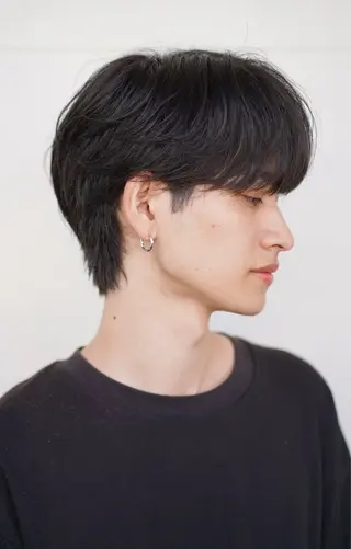 ミディアム パーマ メンズ りゅう せいのヘアスタイル