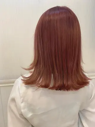 ミディアム カラー ヘアアレンジ 韓国レイヤー🇰🇷 美髪縮毛矯正🫧拓海のヘアスタイル