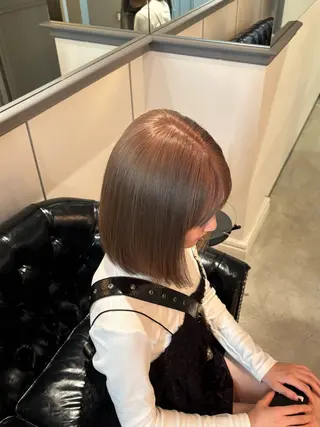 ミディアム 関口 玲那のヘアスタイル