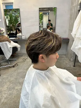 パーマ メンズ 川口開世 short cutのヘアスタイル