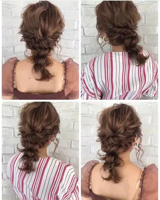 ヘアアレンジ あやかショート 白髪ぼかしのヘアスタイル