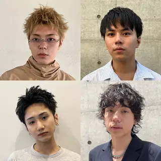 ショート カラー パーマ メンズ 大阪メンズパーマ /ショート/らいのヘアスタイル