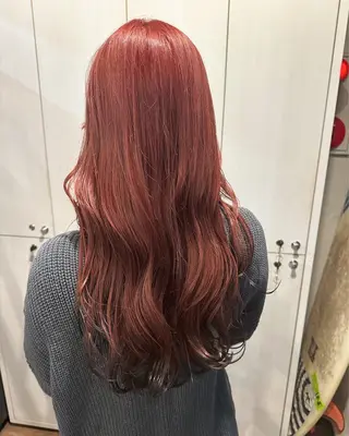 ロング カラー あべ ゆうかのヘアスタイル