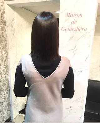 ミディアム 🗝髪質改善×カット 🪄Ji_yeongのヘアスタイル