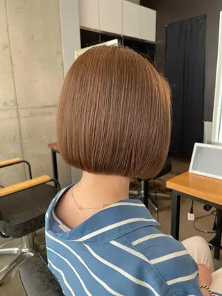 ミディアム 平栗 篤のヘアスタイル