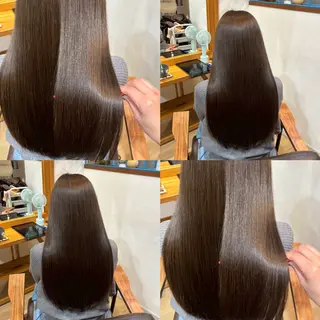 ロング カラー RINNO🌷透明感 カラー/縮毛矯正のヘアスタイル