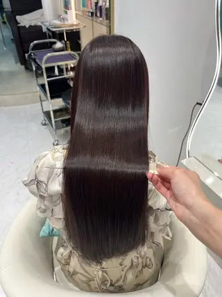 ロング カラー 𝑹𝒊𝒉𝒐🎀 名駅/大人韓国ヘアのヘアスタイル
