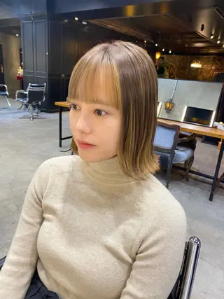 ショート カラー Ms.CHARM所属・透明感カラー🌿 グレージュ🐺陽介のヘアスタイル