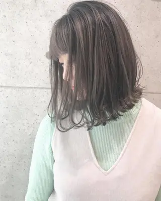 ミディアム カラー ヘアアレンジ 縮毛矯正 髪質改善寺坂雄飛💐のヘアスタイル