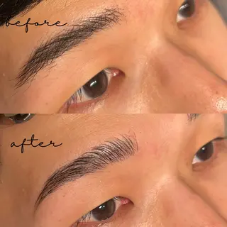 メンズ アイブロウ HBL眉毛&フェイス WAX専門ハルヒラリの眉毛・アイブロウイメージ