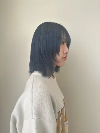 ミディアム カラー 酸性ストレート/ 髪質改善/ケント🌳のヘアスタイル