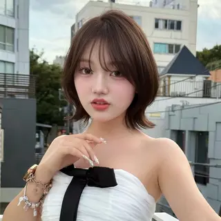 ショート カラー カラーモデル募集🎀 縮毛矯正✨Runaのヘアスタイル