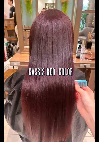 ロング カラー リノ🖤艶髪 カラー🖤🇰🇷のヘアスタイル