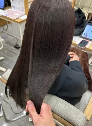 ロング ブリーチ縮毛矯正/ 髪質改善💎中野紀恵のヘアスタイル