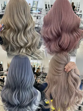 ロング カラー ヘアアレンジ 原宿ハイトーンカラー 🌼みるい🌼のヘアスタイル