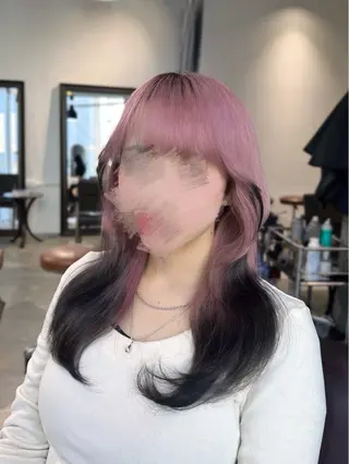 ロング カラー ヘアアレンジ 🎀ハイトーン・艶 カラー HANA🎀のヘアスタイル