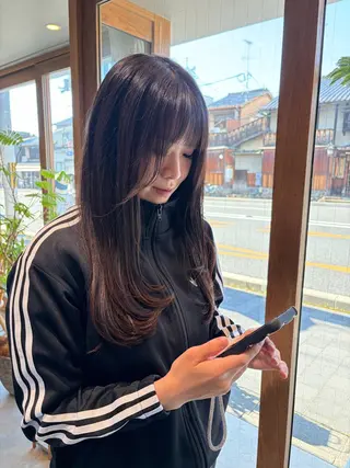 ロング 藤原 直希のヘアスタイル