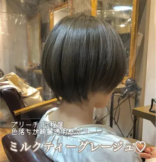 ショート 💖透明感カラー💖 mayukoのヘアスタイル