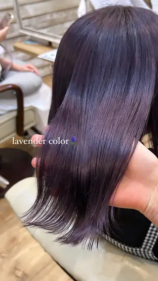 セミロング カラー 🦋韓国風レイヤー 🦋AYANE⁎⁺˳のヘアスタイル