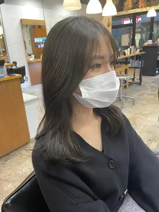 セミロング カラー 🌿レイヤーボブ/パ ーマ🌿 木梨健太のヘアスタイル
