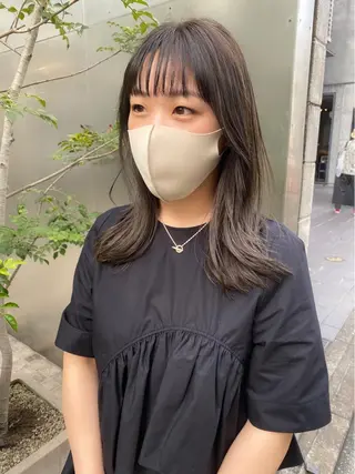 ミディアム カラー パーマ ヘアアレンジ メンズ キッズ ネイル マツエク・マツパ 🫧umu.🫧韓国 /レイヤー/ハッシュのヘアスタイル