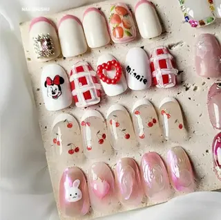 ネイル 3dパーツ/流行り 👧shushu❤️のネイルデザイン