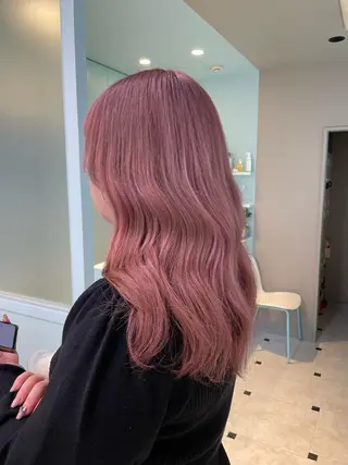 ミディアム 【美髪矯正/絹髪】 🎀hinano🎀のヘアスタイル