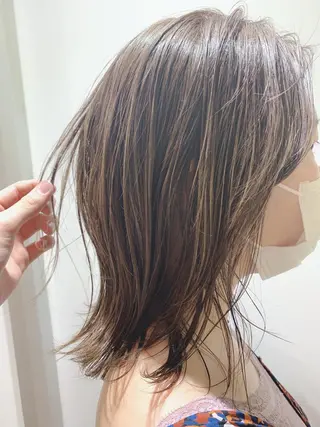 ミディアム 🎉骨格矯正カット ばば　としまさのヘアスタイル